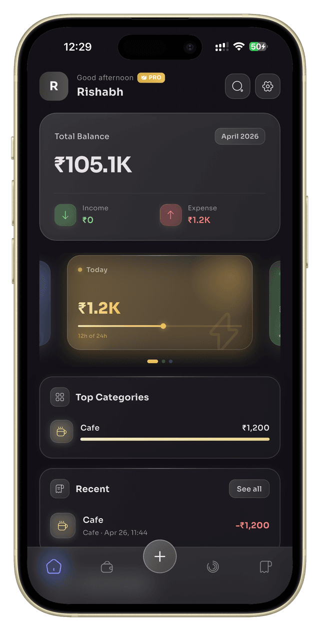 Money Hive app on iPhone